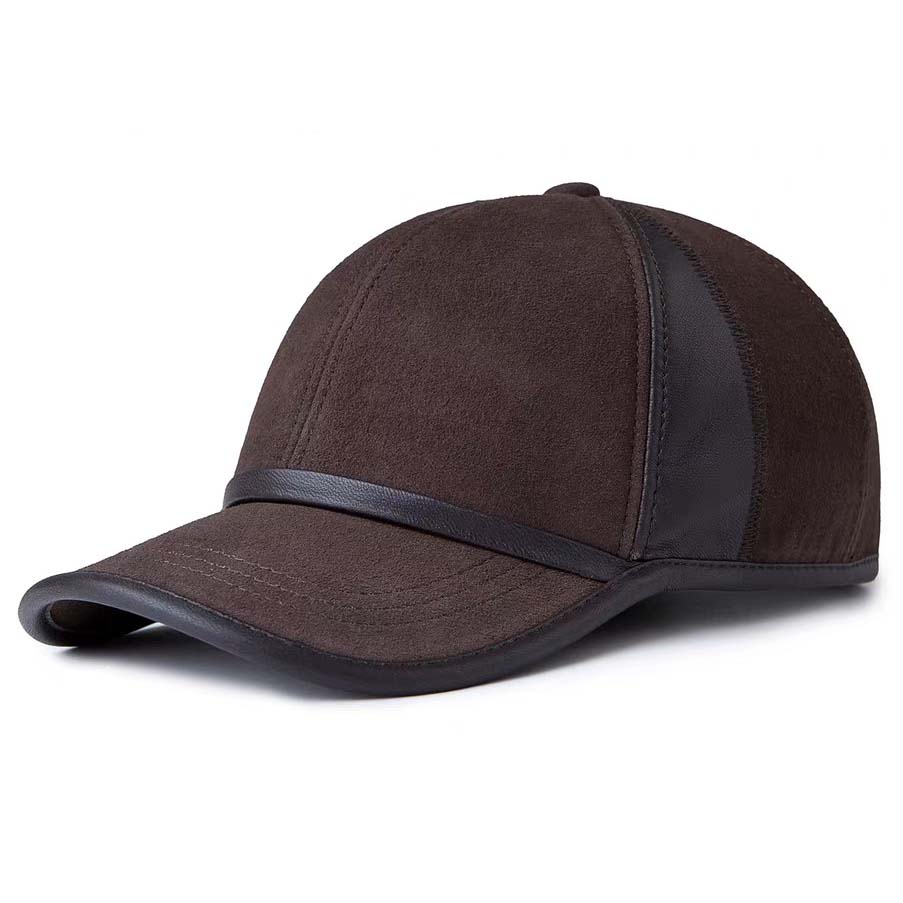 帽子男性用本物のスエードレザー野球帽 2 色スプライシング男 - Baseball Cap Structured のレビューと価格