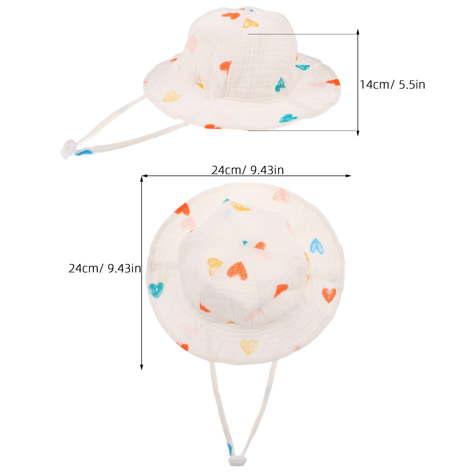 帽子、綿素材、柔らかい、通気性、ベビー用、バケットハット、新 - Bucket Hat Cotton のレビューと価格