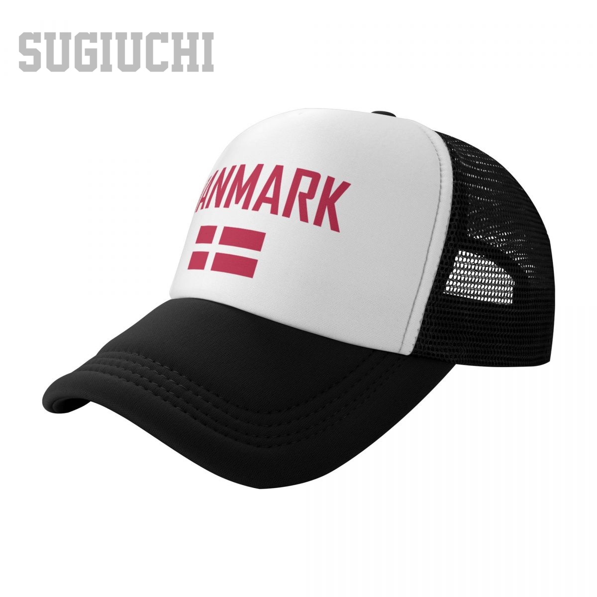 メッシュキャップ、デンマーク国旗とフォントがデザインされたト - Trucker Cap Mesh のレビューと価格