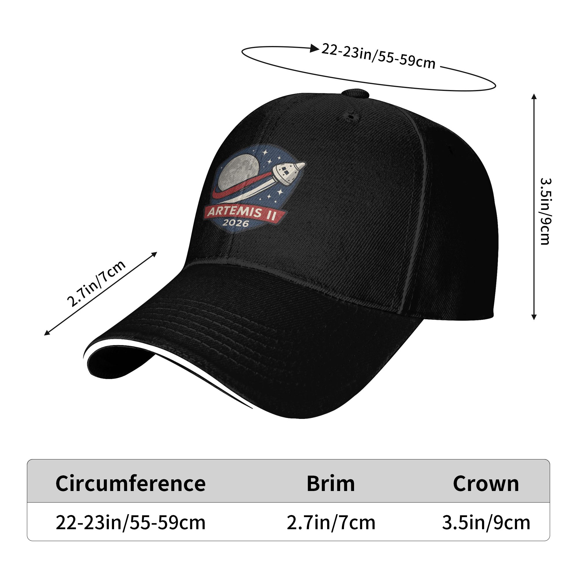 ユニセックス アルテミス II 月へのミッション 2026  - Golf Cap Dad のレビューと価格
