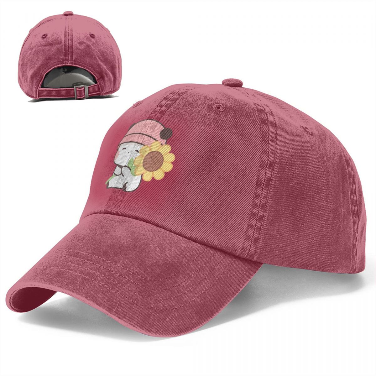ウォッシュドメンズ野球帽,ひまわりブブ,バッククロージャー, - Golf Cap Dad のレビューと価格