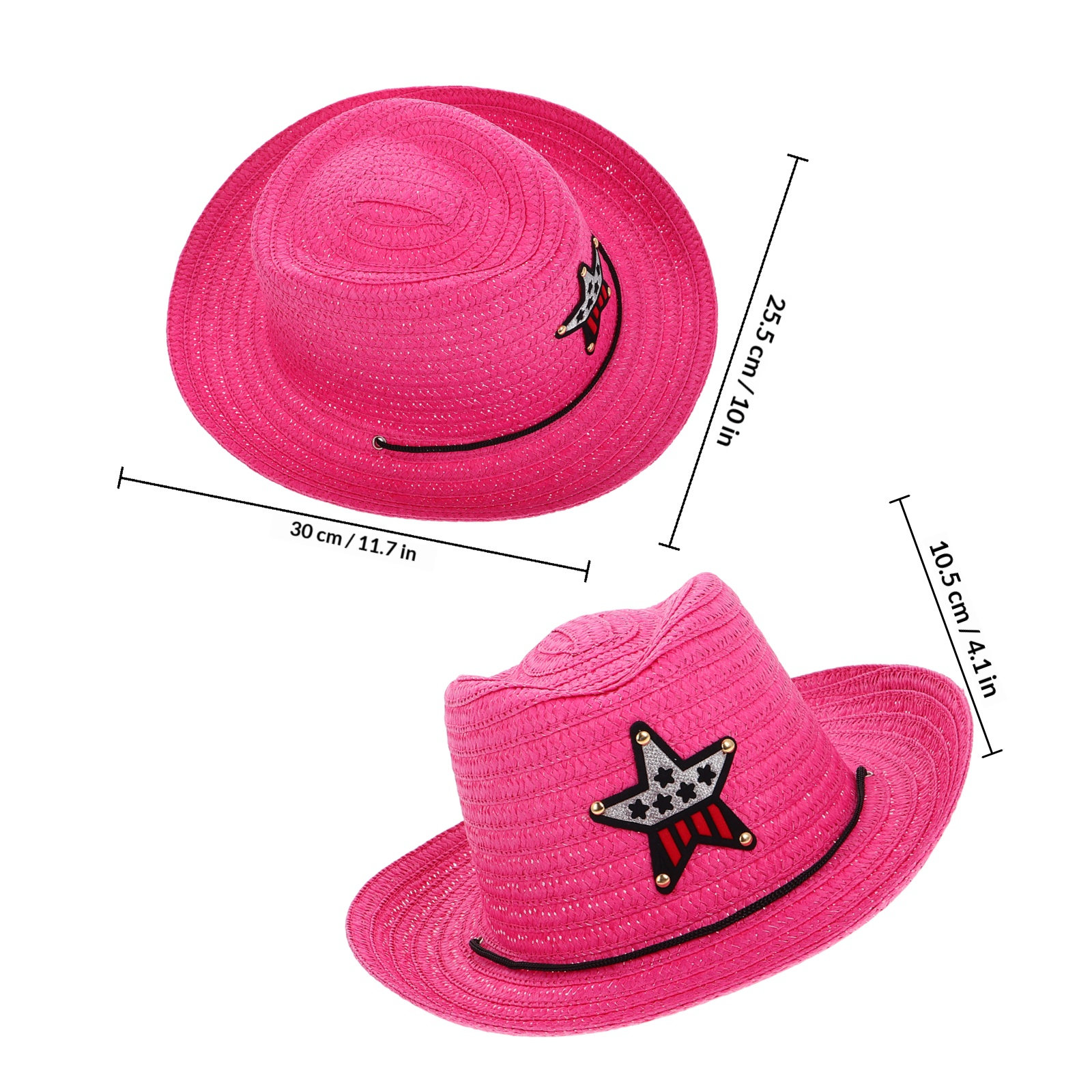子供用カウボーイハット、西部風麦わら帽子、日焼け防止、軽量で - Cowboy Hat Straw のレビューと価格
