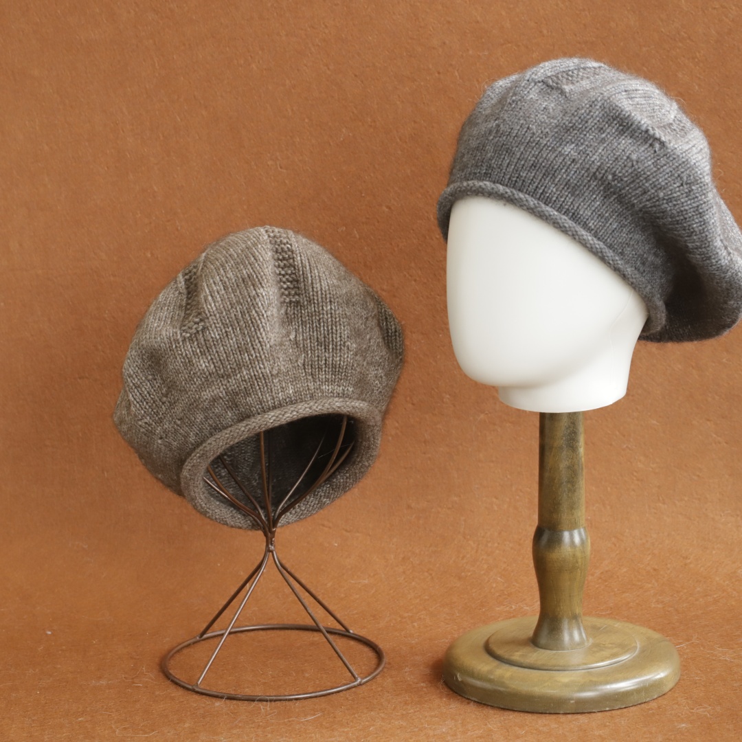 女性用ソフトスラウチニットベレー帽 ヴィンテージフレンチスタ - Beret French Wool のレビューと価格
