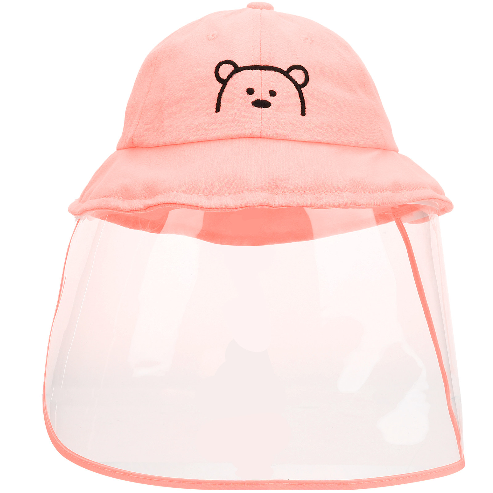 ピンクのキッズ用バケットハット。つばが広く、顔を日差しから守 - Sun Hat Wide Brim のレビューと価格